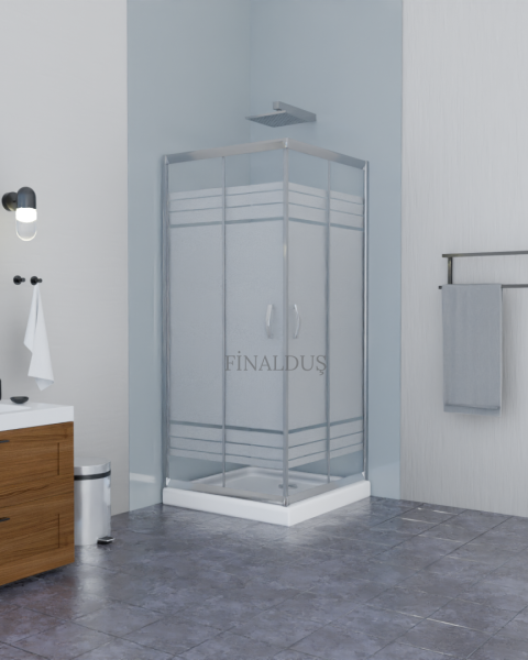 POOL SERİSİ DESENLİ CAM DUŞAKABİN