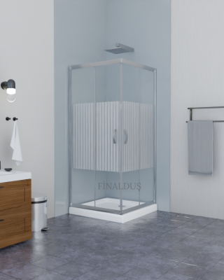 POOL SERİSİ DESENLİ CAM DUŞAKABİN