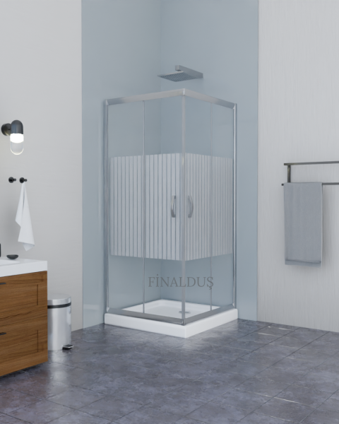 POOL SERİSİ DESENLİ CAM DUŞAKABİN