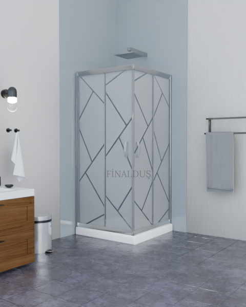 POOL SERİSİ DESENLİ CAM DUŞAKABİN