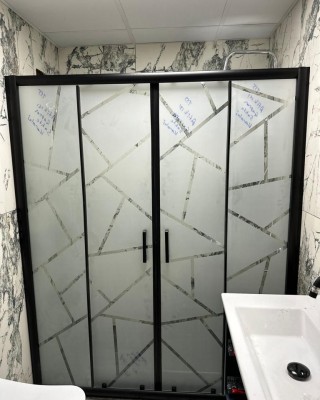 POOL SERİSİ DESENLİ CAM DUŞAKABİN