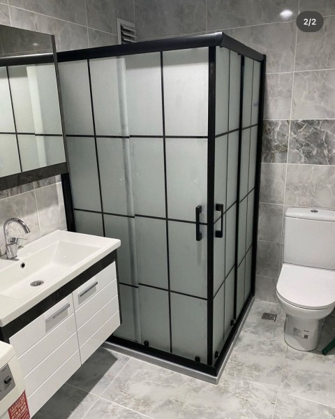 POOL SERİSİ SİYAH PROFİLLİ KAROLAJLI CAM DUŞAKABİN