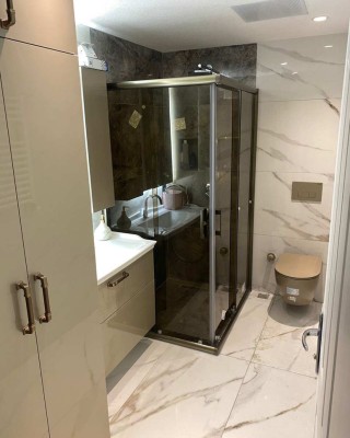 POOL SERİSİ BRONZ PROFİLLİ ŞEFFAF CAM DUŞAKABİN