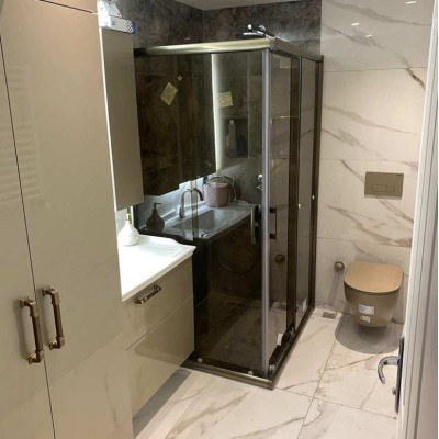 POOL SERİSİ BRONZ PROFİLLİ ŞEFFAF CAM DUŞAKABİN