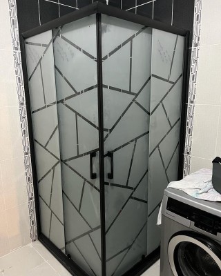 POOL SERİSİ DESENLİ CAM DUŞAKABİN